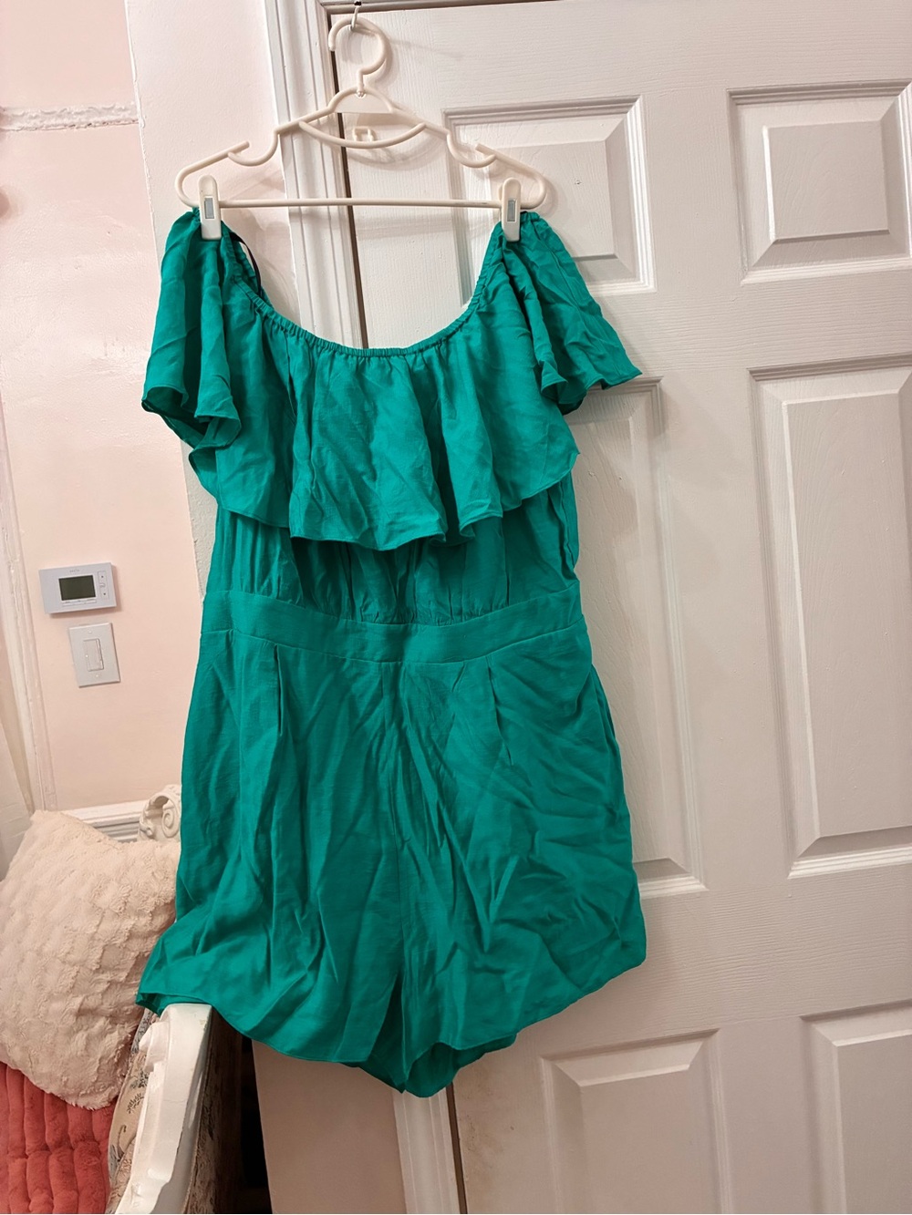 City Chic Teal Ruffle Dress